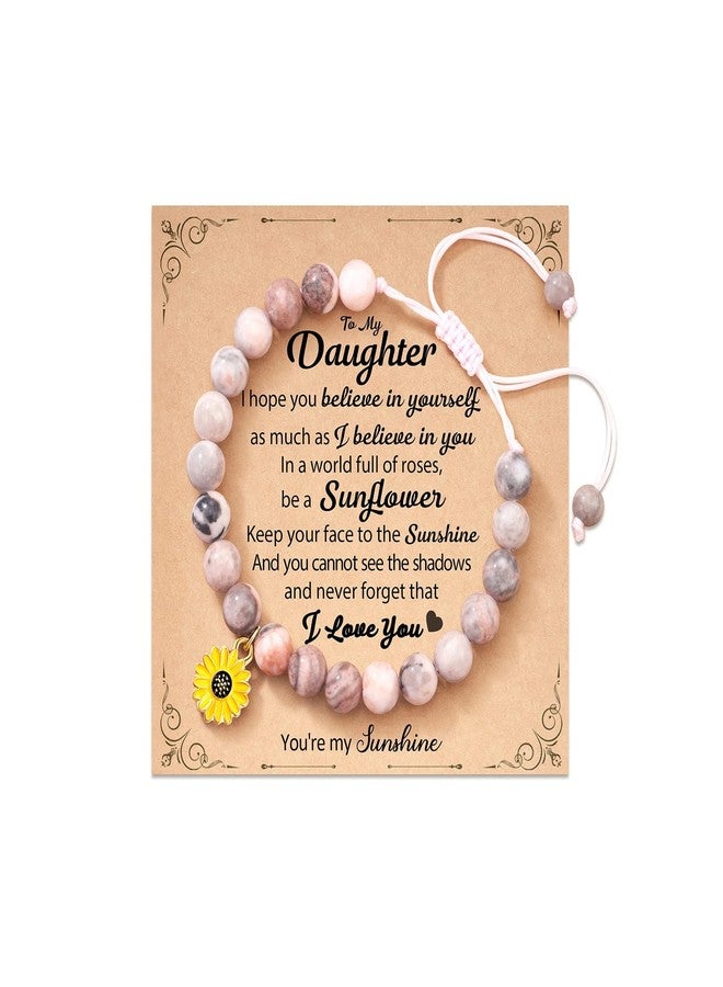 72ore Mother Daughter Bracelets Daughter Gifts from Mom Beaded Sunflower Charm Bracelet Valentines Day Outfit Women Jewelry Gifts for Him Her - Image 1